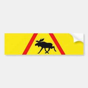 Pegatina Para Coche Advertencia antes del alce