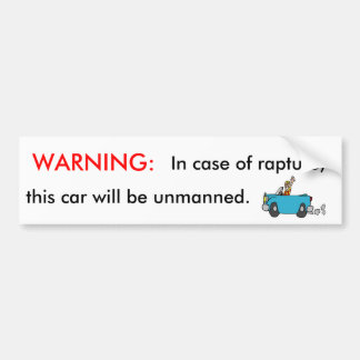 Pegatina Para Coche Advertencia: en caso de éxtasis