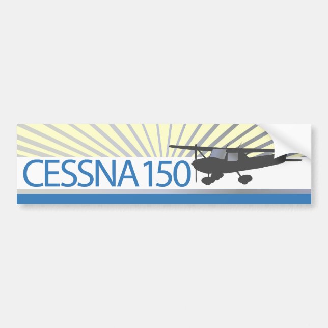 Pegatina Para Coche Aeroplano de Cessna 150 (Frente)