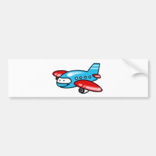 Pegatina Para Coche aeroplano del dibujo animado