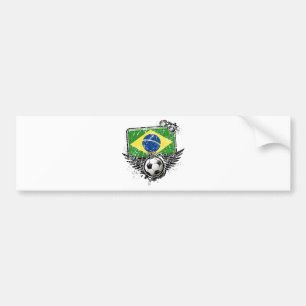 Pegatina Para Coche Aficionado al fútbol el Brasil