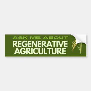 Pegatina Para Coche Agricultura regenerativa