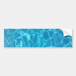 Pegatina Para Coche Agua de Piscina Azul Celeste Cristalina