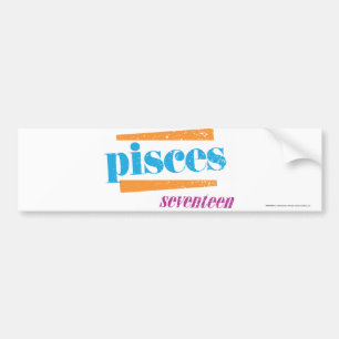 Pegatina Para Coche Aguamarina de Piscis