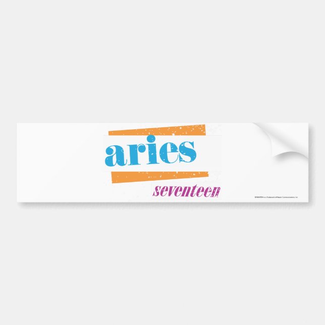 Pegatina Para Coche Aguamarina del aries (Frente)