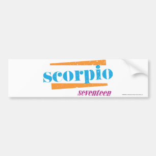 Pegatina Para Coche Aguamarina del escorpión