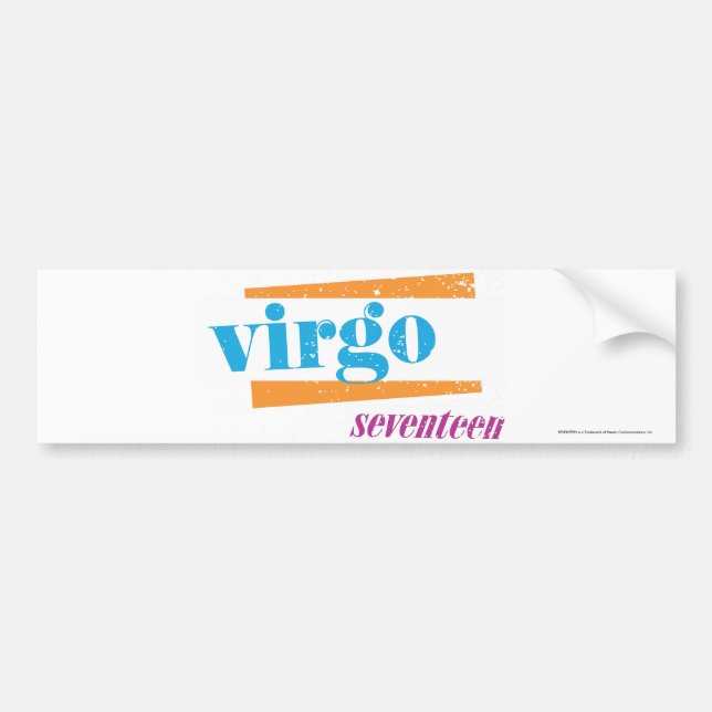 Pegatina Para Coche Aguamarina del virgo (Frente)