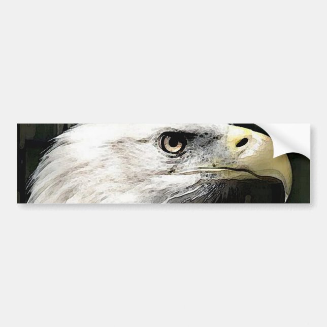 Pegatina Para Coche Águila americana (Frente)