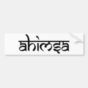 Pegatina Para Coche Ahimsa - अहिंसा - principio budista