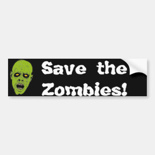 Pegatina Para Coche Ahorre a los zombis