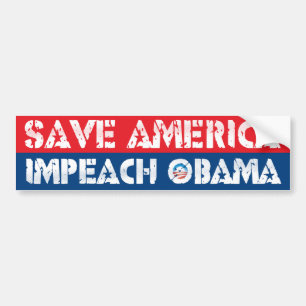 Pegatina Para Coche Ahorre América - acuse a Obama