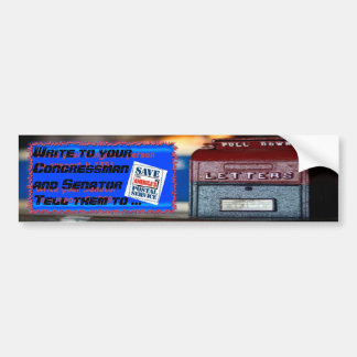 Pegatina Para Coche Ahorre el servicio postal de América