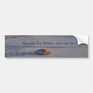 Pegatina Para Coche Ahorre la producción de las tortugas de mar… las