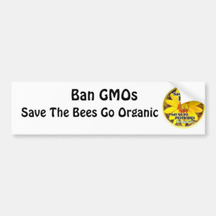 Pegatina Para Coche Ahorre las abejas van orgánico