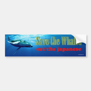 Pegatina Para Coche ahorre las ballenas…