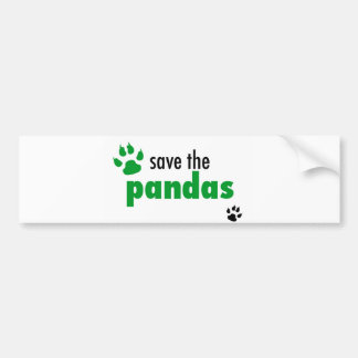 Pegatina Para Coche Ahorre las pandas