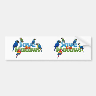 Pegatina Para Coche Ahorre los Macaws