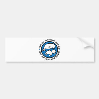 Pegatina Para Coche Ahorre nuestro dugong y tortugas