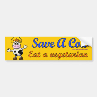 Pegatina Para Coche Ahorre una vaca