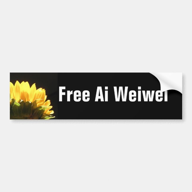 Pegatina Para Coche "Ai libre Weiwei" Bumperstickers (Frente)