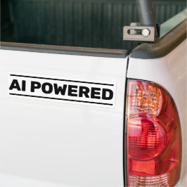 Pegatina Para Coche AI Powered™ Bumper Sticker
