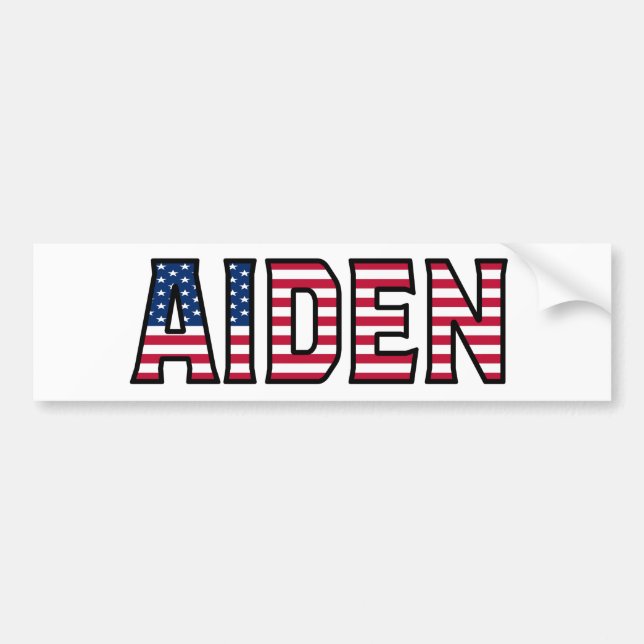 Pegatina Para Coche Aiden Name Vorname Estados Unidos Aufkleber Pegati (Frente)