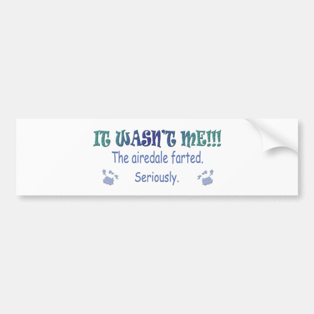 Pegatina Para Coche Airedale (Frente)