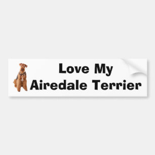 Pegatina Para Coche Airedale Terrier