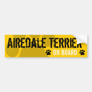 Pegatina Para Coche Airedale Terrier a bordo