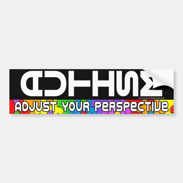 Pegatina Para Coche Ajuste su Pespective (Frente)