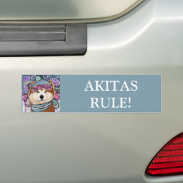 PEGATINA PARA COCHE AKITA
