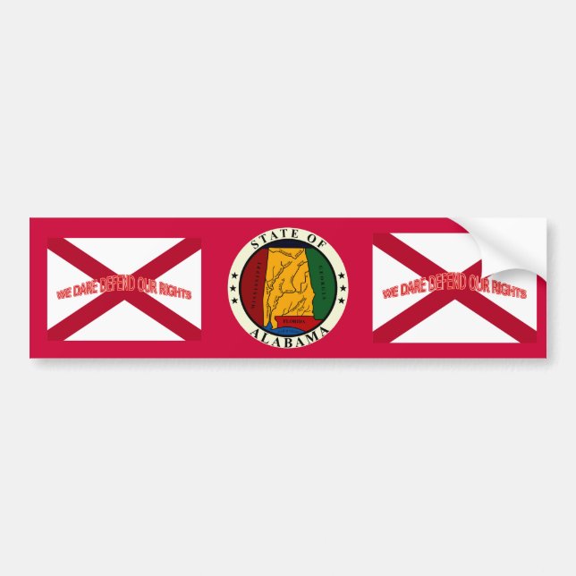 Pegatina Para Coche Alabama Bumper Sticker (Frente)