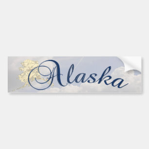 Pegatina Para Coche Alaska State Bumper Sticker