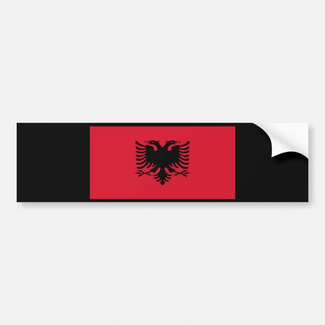 PEGATINA PARA COCHE ALBANIA (Frente)