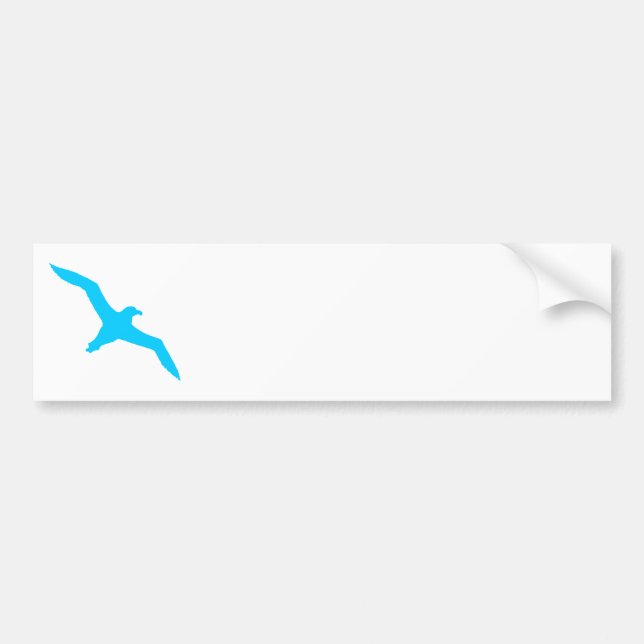 Pegatina Para Coche Albatros Aqua Azul (Frente)