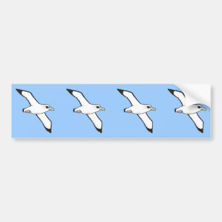 Pegatina Para Coche Albatros tímido de Birdorable en vuelo
