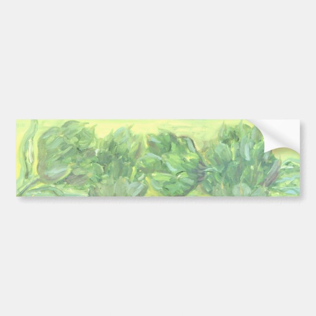 Pegatina Para Coche Alcachofas (Frente)