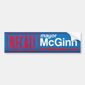 Pegatina Para Coche Alcalde Mike McGinn de memoria