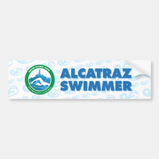 Pegatina Para Coche Alcatraz Swimmer Bumper Sticker