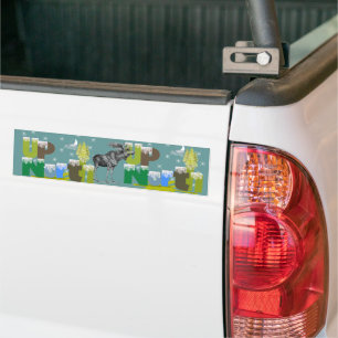 Pegatina Para Coche Alce Vintage UpNorth