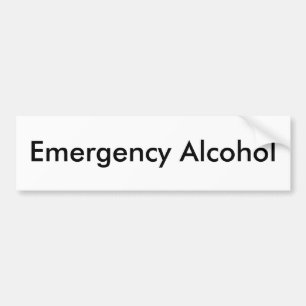 Pegatina Para Coche Alcohol de la emergencia