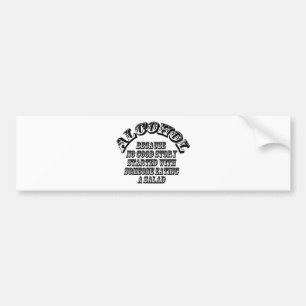 Pegatina Para Coche Alcohol - porque