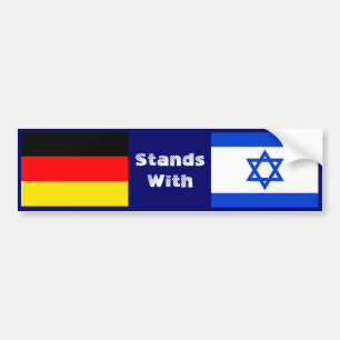Pegatina Para Coche Alemania se coloca con Israel
