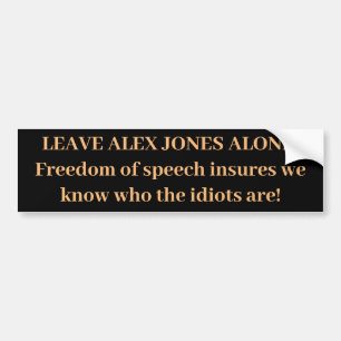 Pegatina Para Coche ALEX JONES Bumper Sticker