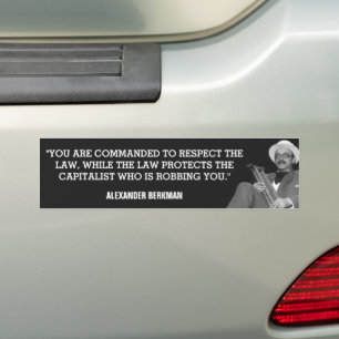 Pegatina Para Coche Alexander Berkman Capitalist Robbery