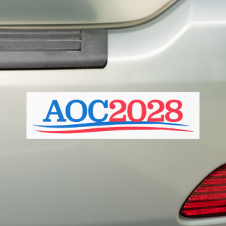 Pegatina Para Coche Alexandria Ocasio-Cortez AOC 2028