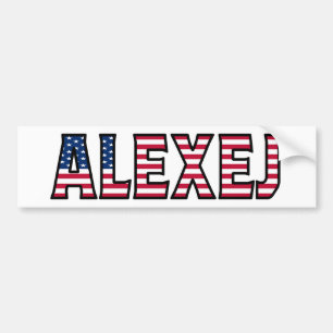 Pegatina Para Coche Alexej Nombre Vorname Estados Unidos Aufkleber Peg