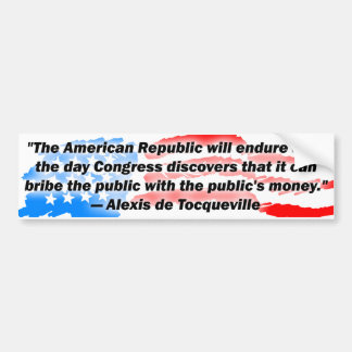 Pegatina Para Coche Alexis de Tocqueville: ¡La república americana!