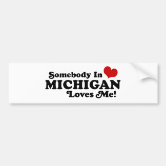 Pegatina Para Coche Alguien En Michigan Me Ama