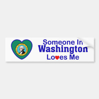 Pegatina Para Coche Alguien en Washington me ama